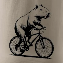 Kapybara na kole černá