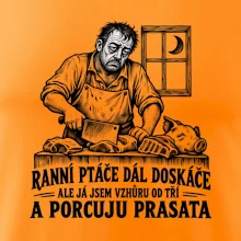 Řezník vzhůru od tří a porcuju prasata