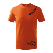 Kickball nápis šikmo