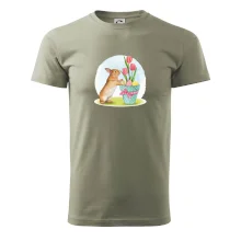 Velikonoční zajíček tulipány