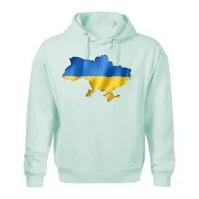 Ukrajina vlajka mapa