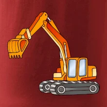 Bagr bez nápisu oranžový