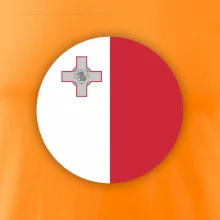 Vlajka Malta kulatá na prso