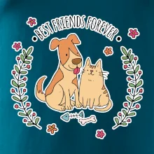 Kočka a pes best friends