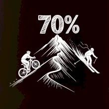 Narozeniny cyklista a lyžař 70