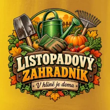 Listopadový zahradník v hlíně je doma