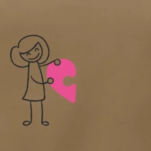 Párová trička puzzle postavička