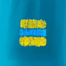 Turistická Cyklo značka - žluto modrá