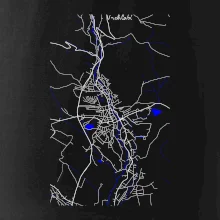 Vrchlabí - Mapa s vodními toky