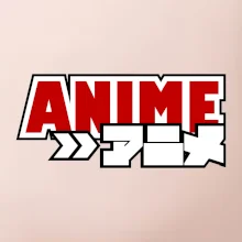 Anime nápis červený