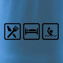 Eat sleep vodní pólo v řadě