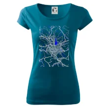 Jablonec nad Nisou - Mapa s vodními toky