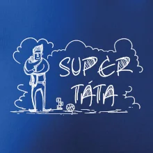 Kreslený nápis super táta