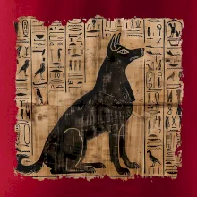 Egyptské hieroglyfy pes