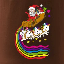 Santa a jednorožci (Pecka design)