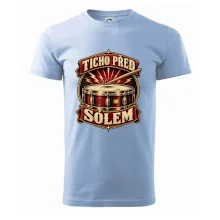 Ticho před sólem - vintage bubenický emblém