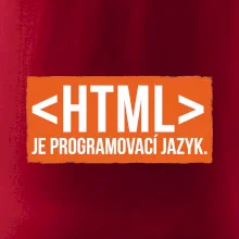 HTML JE PROGRAMOVACÍ JAZYK