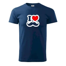 i love mustache - obrys i love mustache - obrys