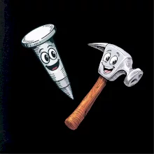 Parové triko - Kladivo a hřebík