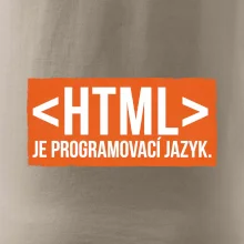 HTML JE PROGRAMOVACÍ JAZYK