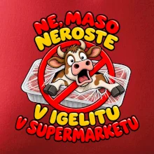 Maso neroste v igelitu v supermarketu