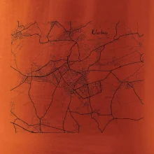 Černobílá mapa Kladno
