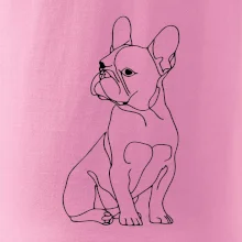 Francouzský buldoček černá kresba