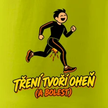 Běžecké tření tvoří oheň