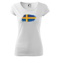 Švédská vlajka kreslená