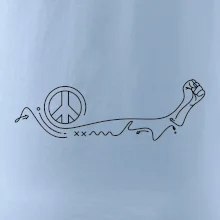 Pěst a symbol míru