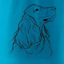 Anglický kokršpaněl černá kresba