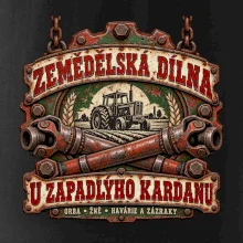 Zemědělská dílna u zapadlého kardanu