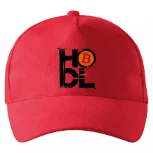 Hodl velký nápis a logo BTC