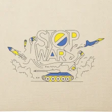 Stop war - Ukrajinské barvy