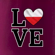 Love Polská vlajka