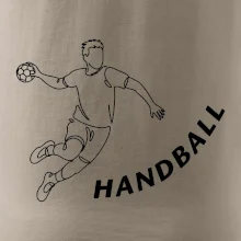 Handball nápis šikmo