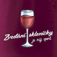 Zvedání skleničky je můj sport