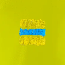 Turistická Cyklo značka - žluto modrá