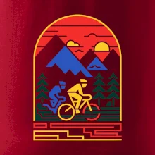 Cyklista na horách - logo