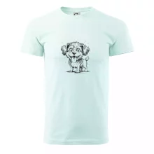 Lagotto romagnolo karikatura vypláznutý jazyk