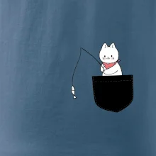 Kočka s rybou v kapse