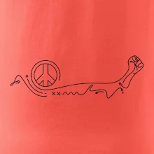 Pěst a symbol míru