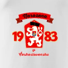 Narozena v Československu - Přelepený znak 1983