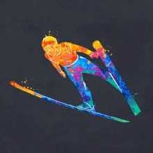 Skokan na lyžích splash