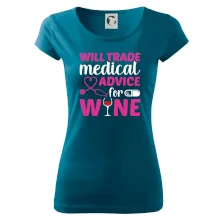 Will trade medical advice for wine