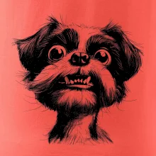 Černobílá karikatura Ši-tzu