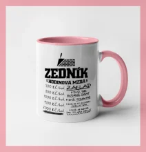 Hodinová mzda zedník