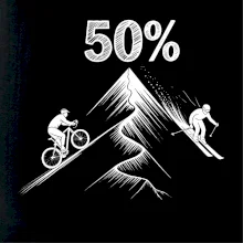 Narozeniny cyklista a lyžař 50