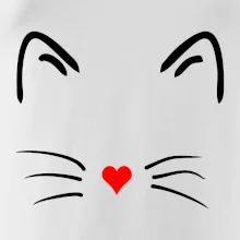 Kočka - srdce místo nosu