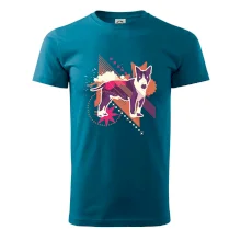 Pes abstrakce fialový